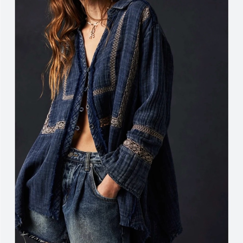 Free people ranch wash shirt